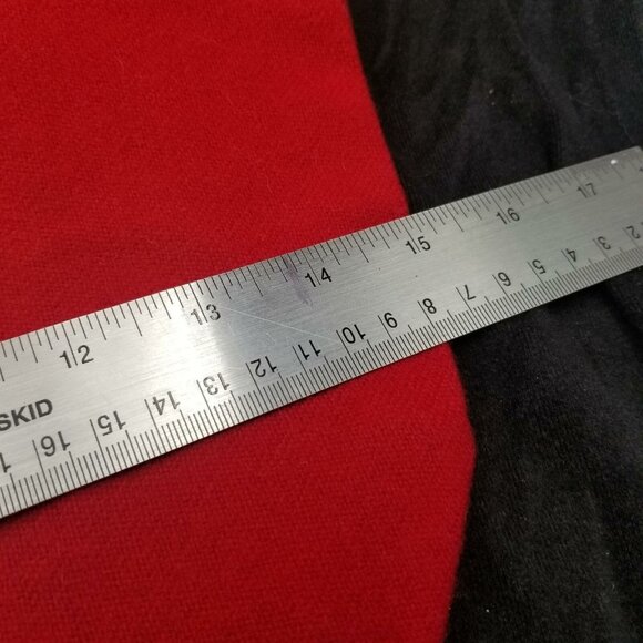 Vintage 60s Kitsch Large Christmas Red Stocking Pixie Blue Hair Hat Bells - Picture 5 of 8